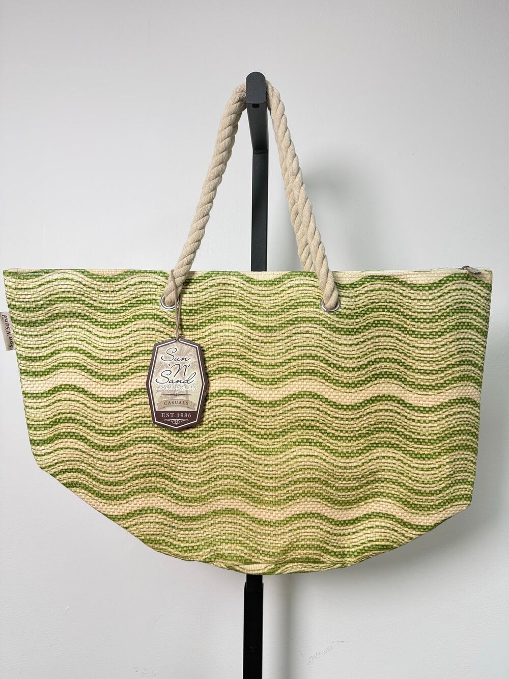 Sun 'N' Sand Wavy Stripe Beach Tote